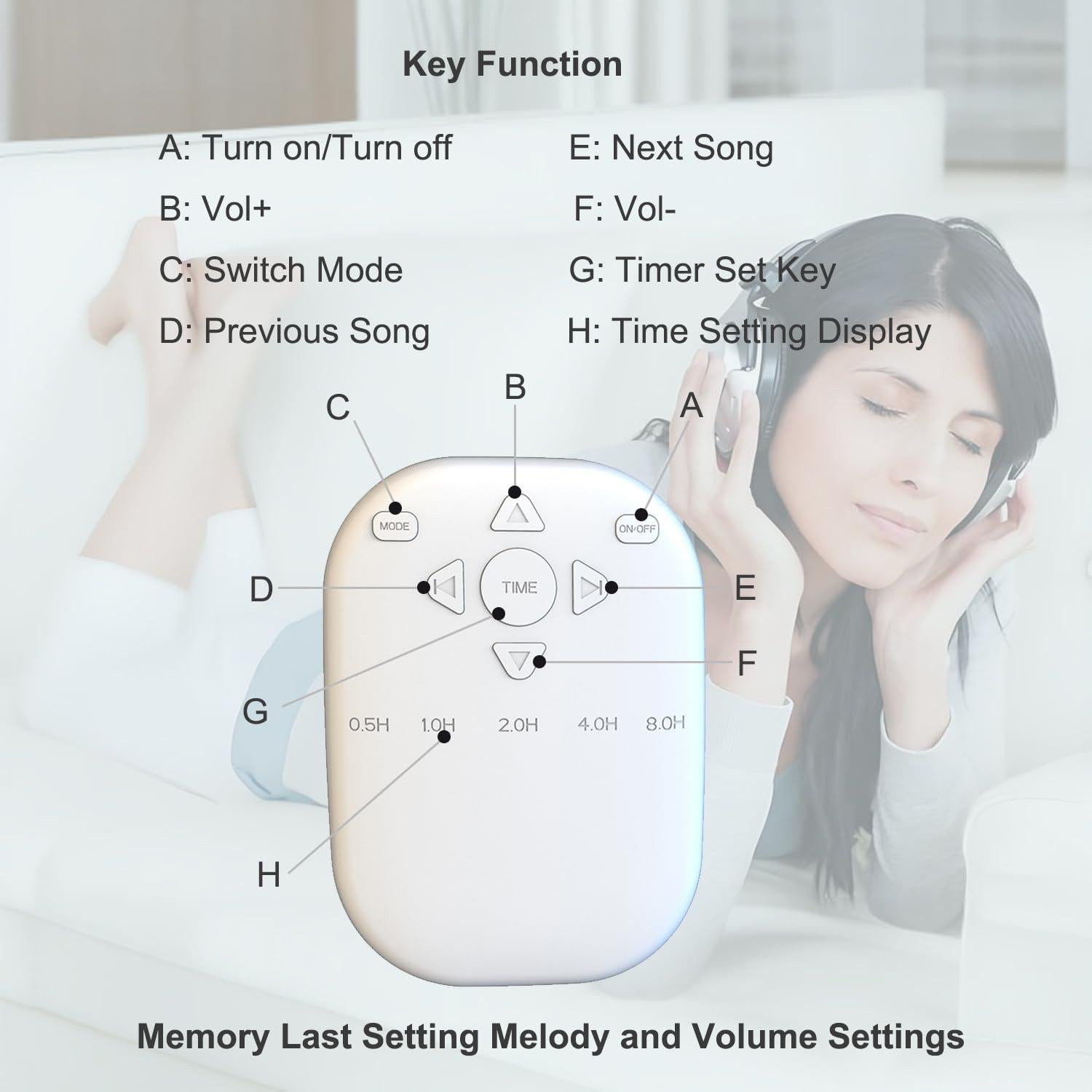 Máquina de Ruido Blanco Shenzhen YK01, 36 Sonidos Relajantes