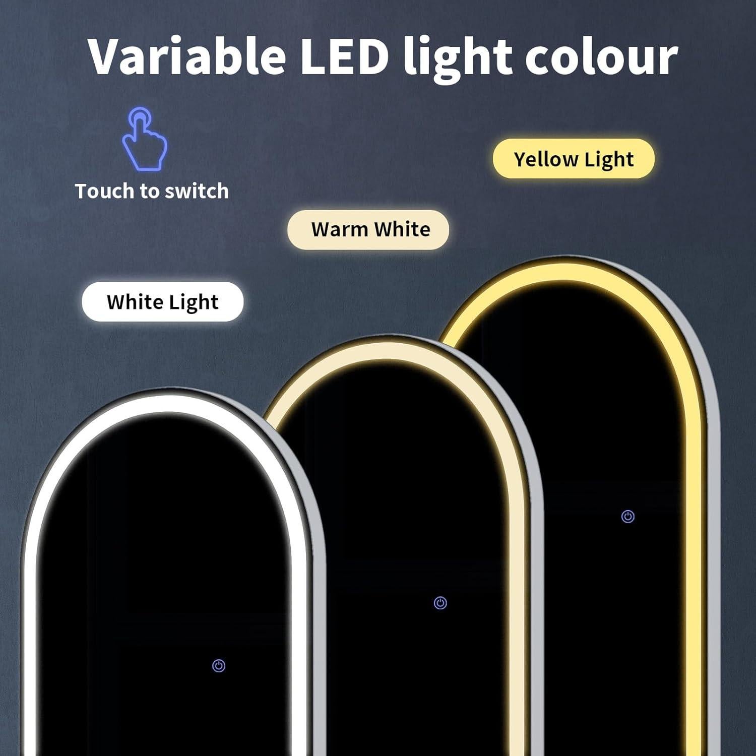 Espejo LED de Cuerpo Completo VooBang 140x53 cm Arqueado