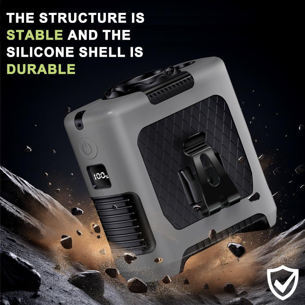 Ventilador Portátil AINFTIME H60 10000mAh con Clip y Luz LED