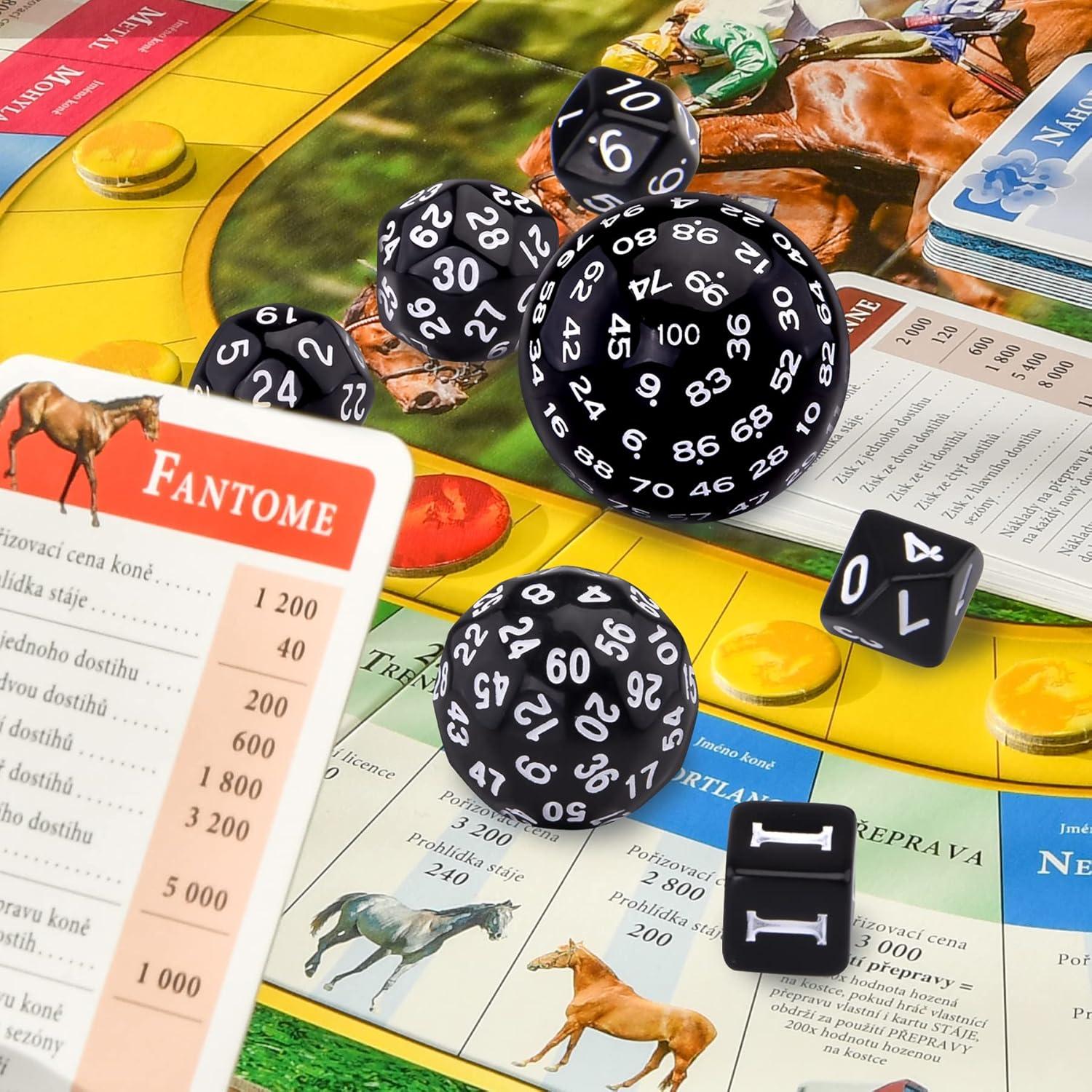 Dados Poliedricos AUSTOR 15 Piezas D3-D100 con Bolsa