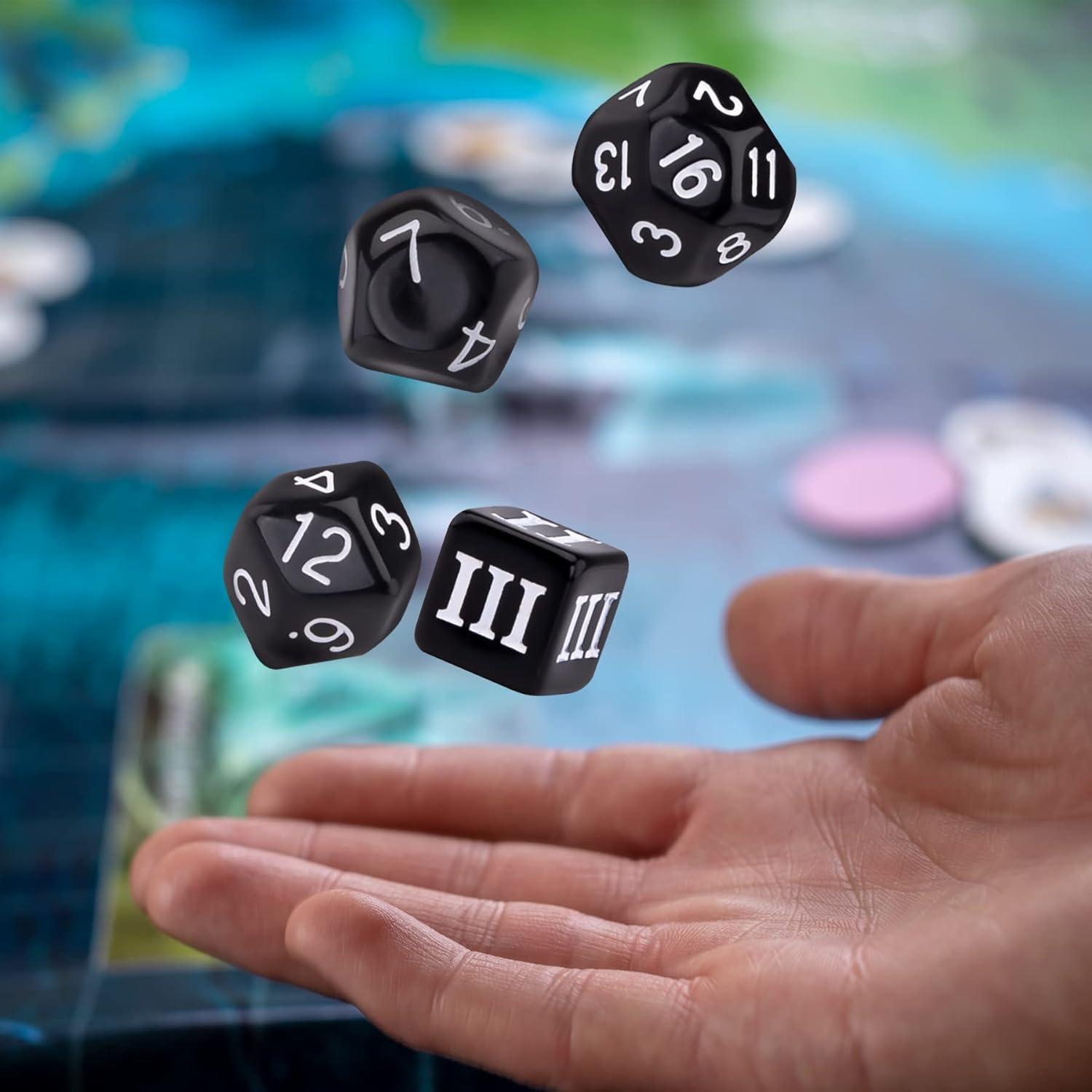 Dados Poliedricos AUSTOR 15 Piezas D3-D100 con Bolsa