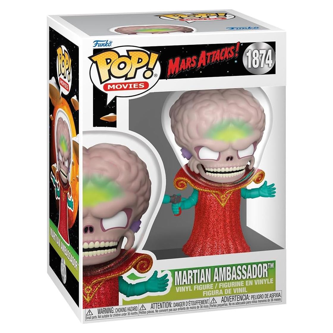 Figura Funko Pop Embajador Marciano Mars Attacks 10.16 cm