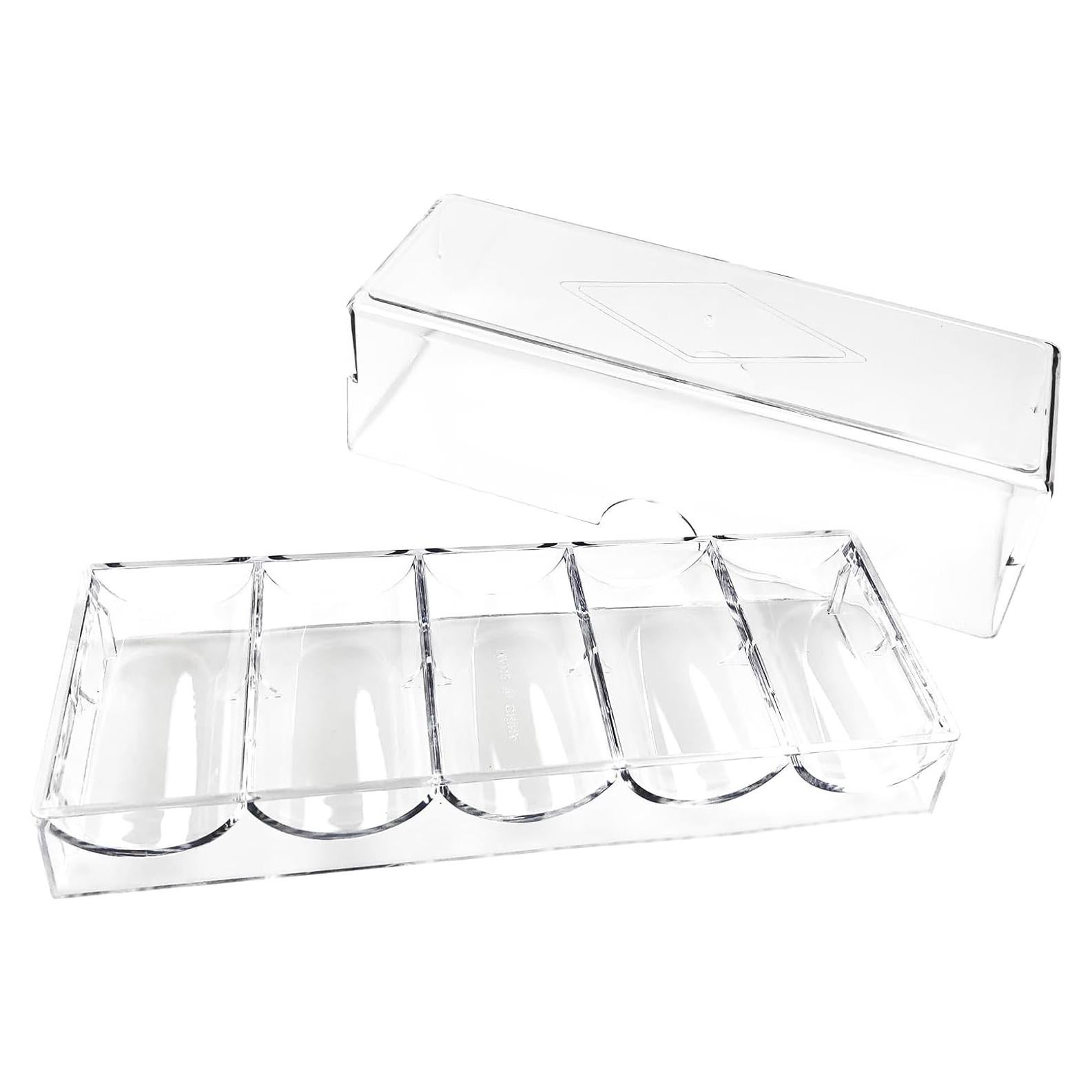 Soporte para Fichas de Póker YH Poker con Tapa Acrílica