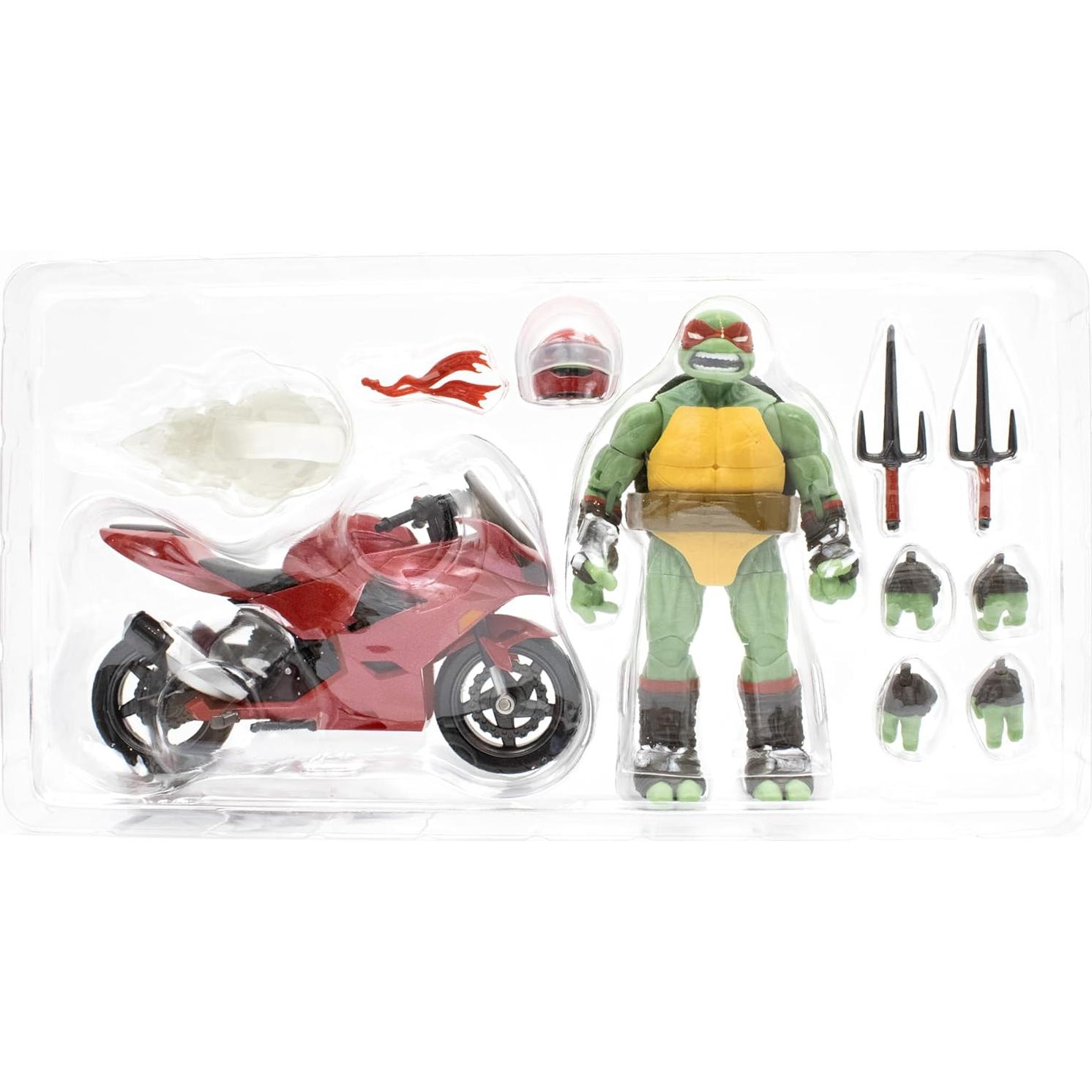 Figura de Acción Rafael BST AXN 5" con Motocicleta Roja