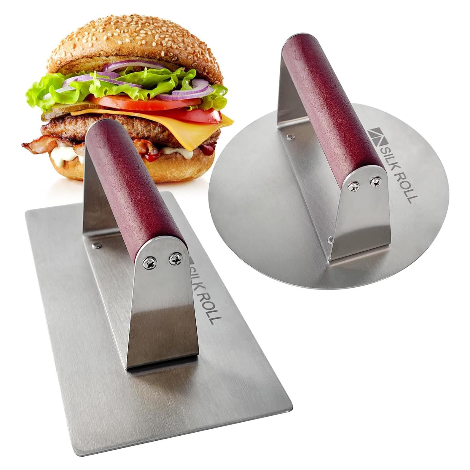 Prensa de Hamburguesas Acero Inoxidable SILK ROLL 21x16cm