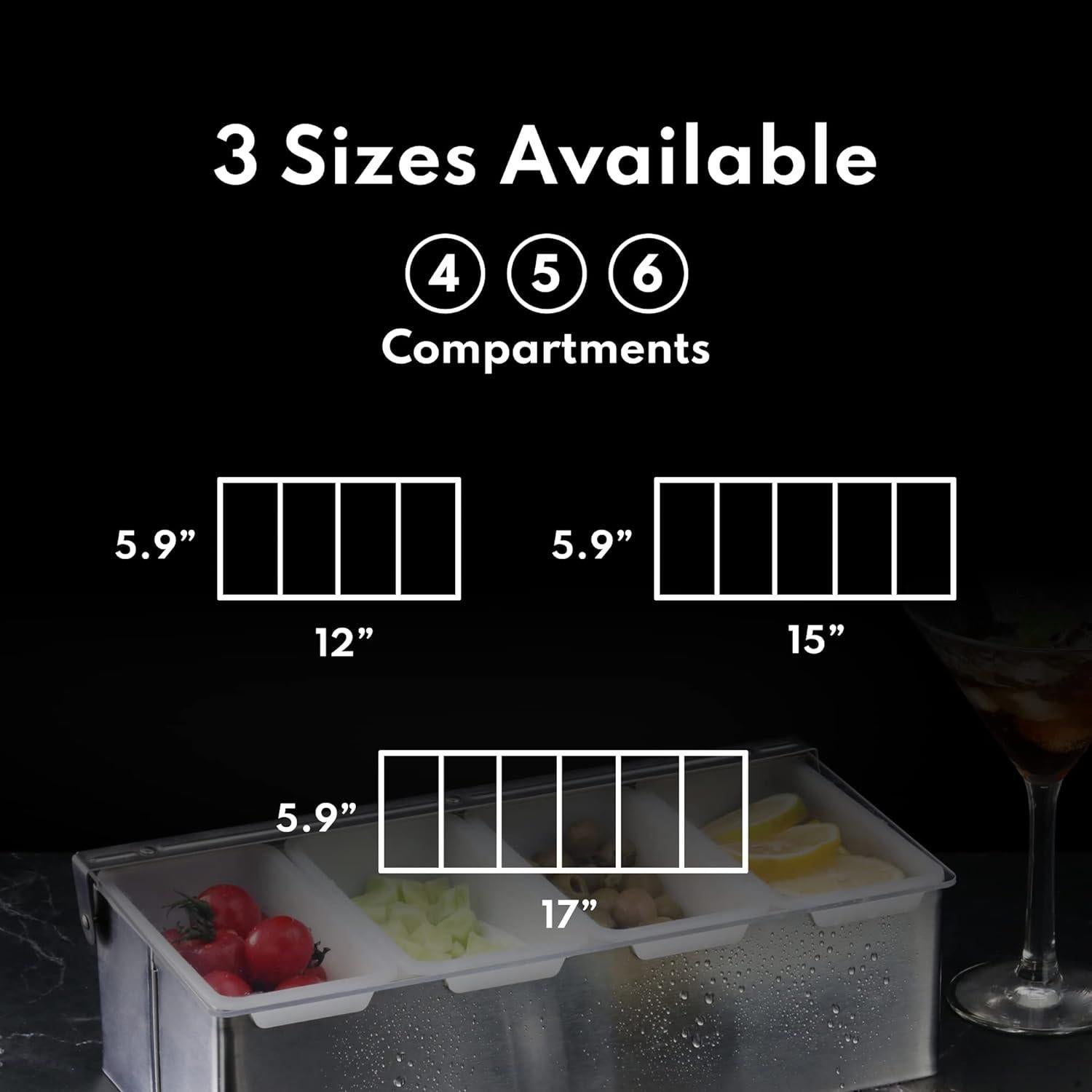 Dispensador de Condimentos Acero Inoxidable New Star 3 Compartimentos