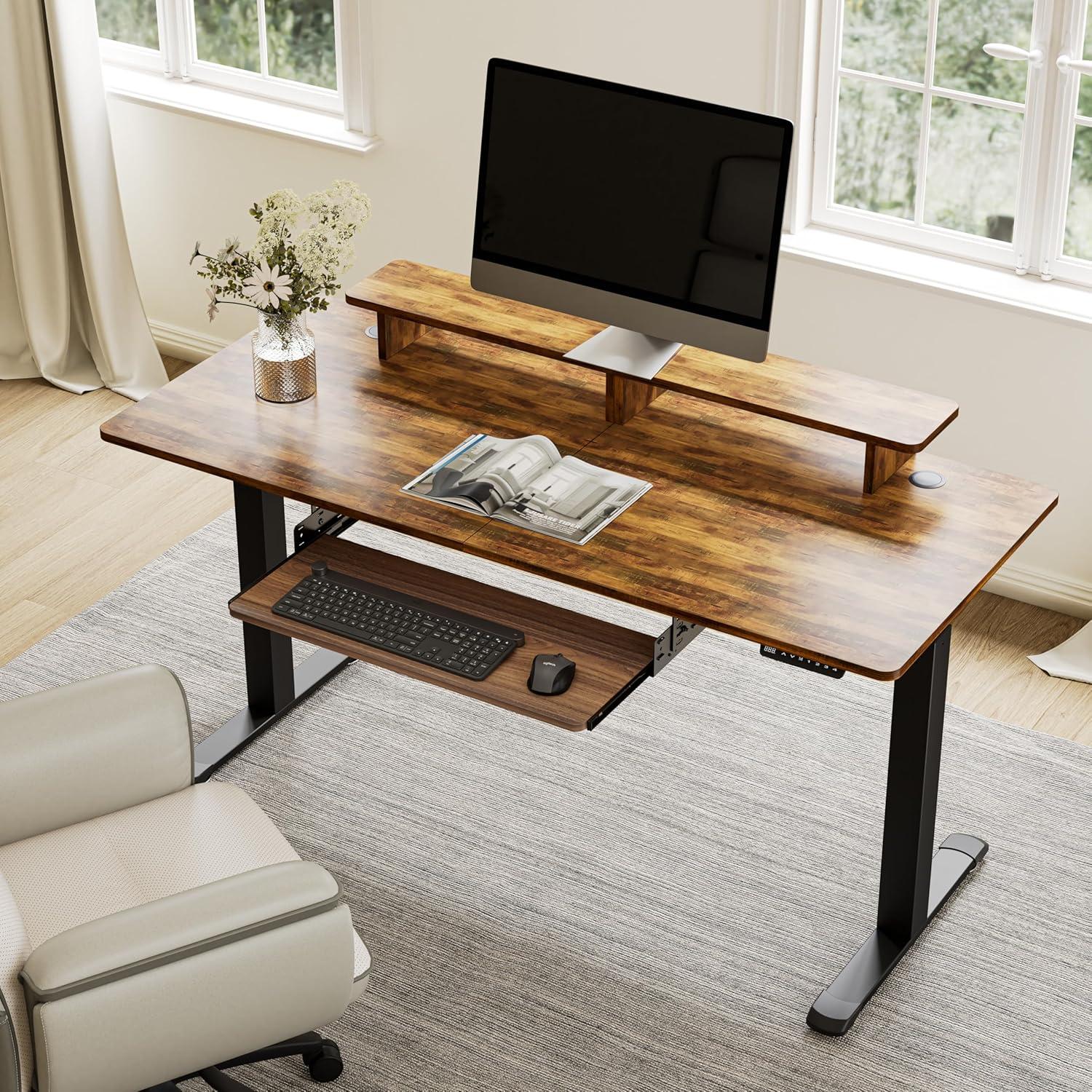 Bandeja de Teclado Ajustable EUREKA ERGONOMIC 71.12x27.94 cm