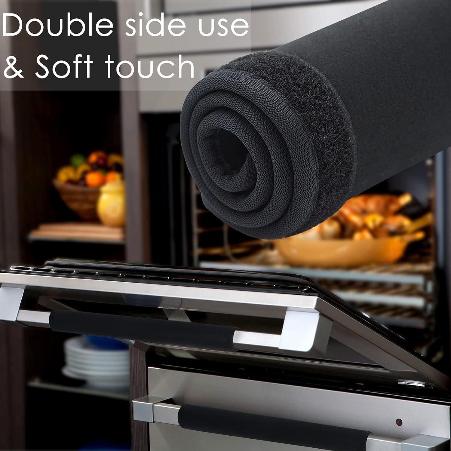 Cubiertas de Mango ZAWAGIIK 6 Pcs Antideslizantes Negro