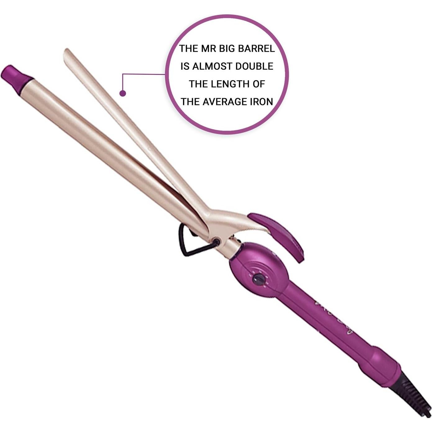 Rizador de Cabello Largo Mr Big XL Cerámico 24.13 cm 0.75"