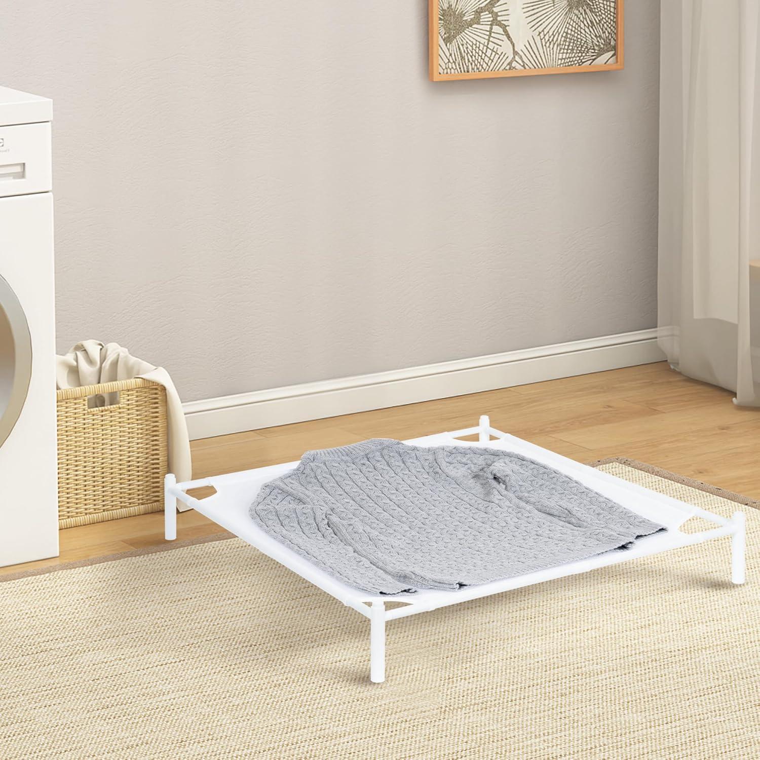 Estante de Secado STORAGE MANIAC 71x71 cm Apilable Blanco