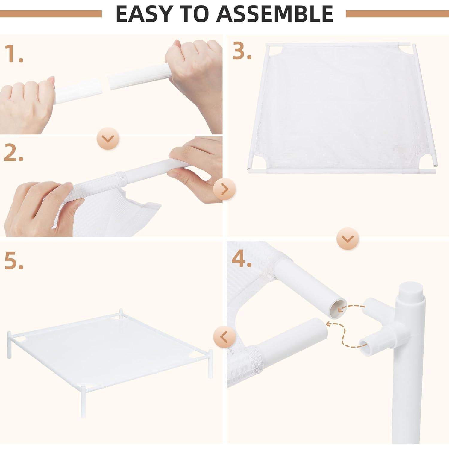 Estante de Secado STORAGE MANIAC 71x71 cm Apilable Blanco