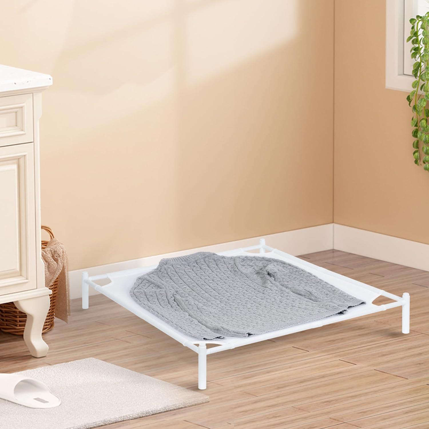 Estante de Secado STORAGE MANIAC 71x71 cm Apilable Blanco