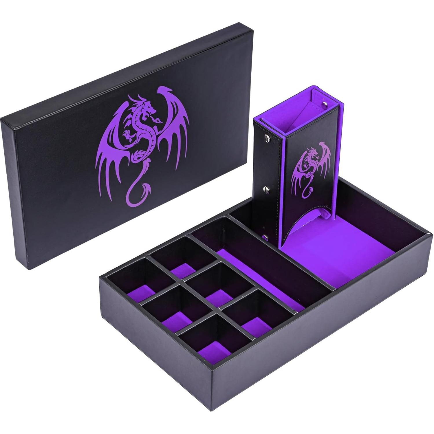 Caja de Almacenamiento D&D KSNDie 4 en 1 Púrpura