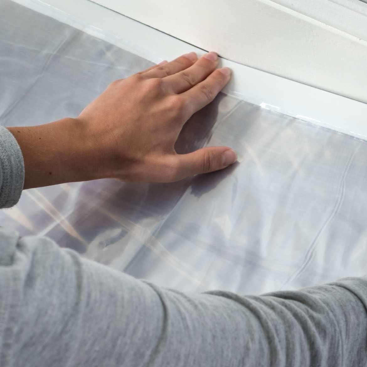 Tela de Caída Pre-Cinta Duck 1.6m x 6m para Pintura