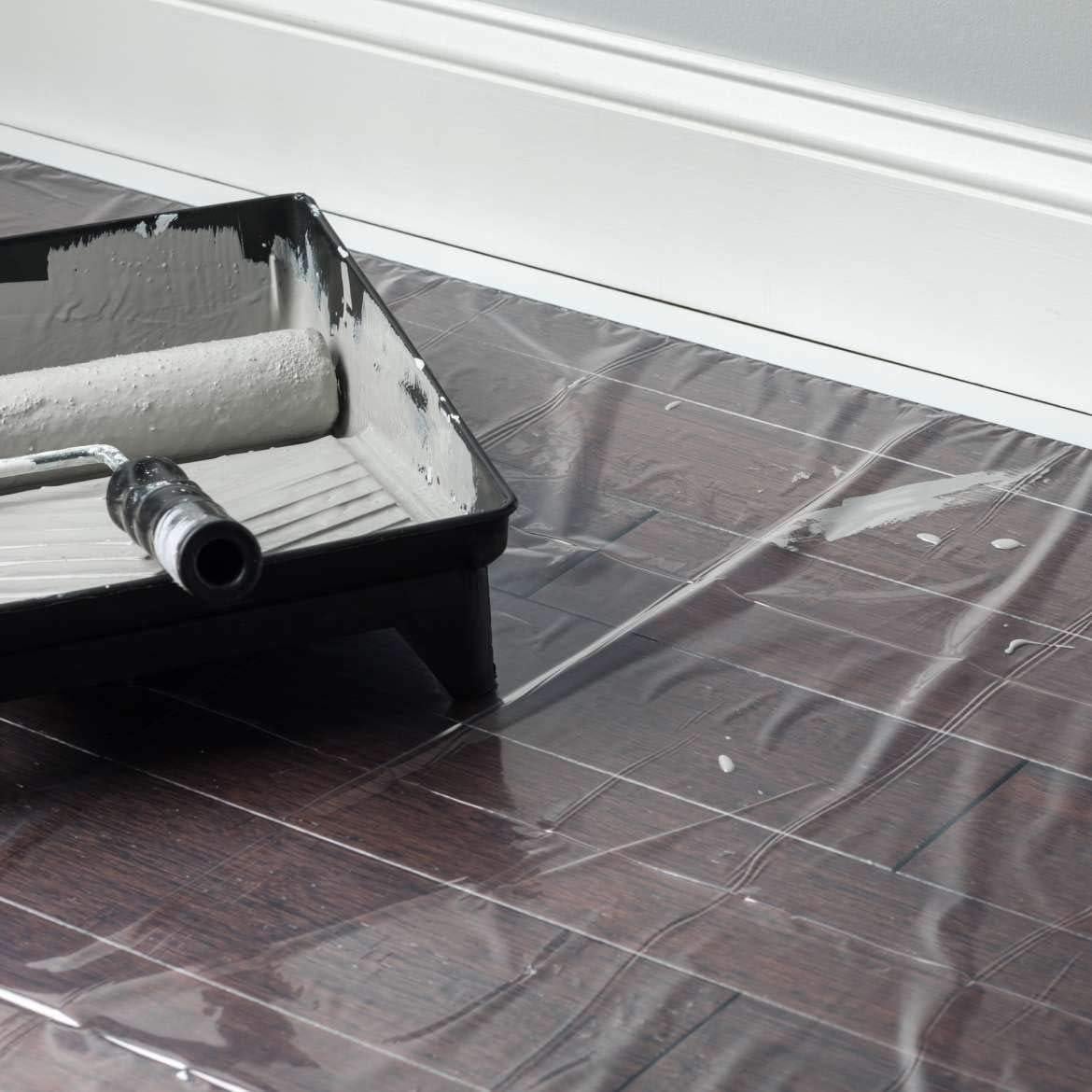 Tela de Caída Pre-Cinta Duck 1.6m x 6m para Pintura