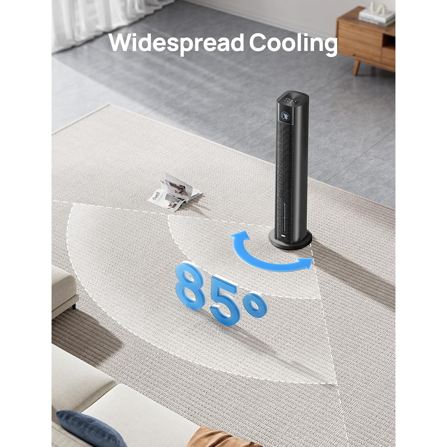 Enfriador Evaporativo Dreo IceWind 712S 6L 4 Velocidades Negro