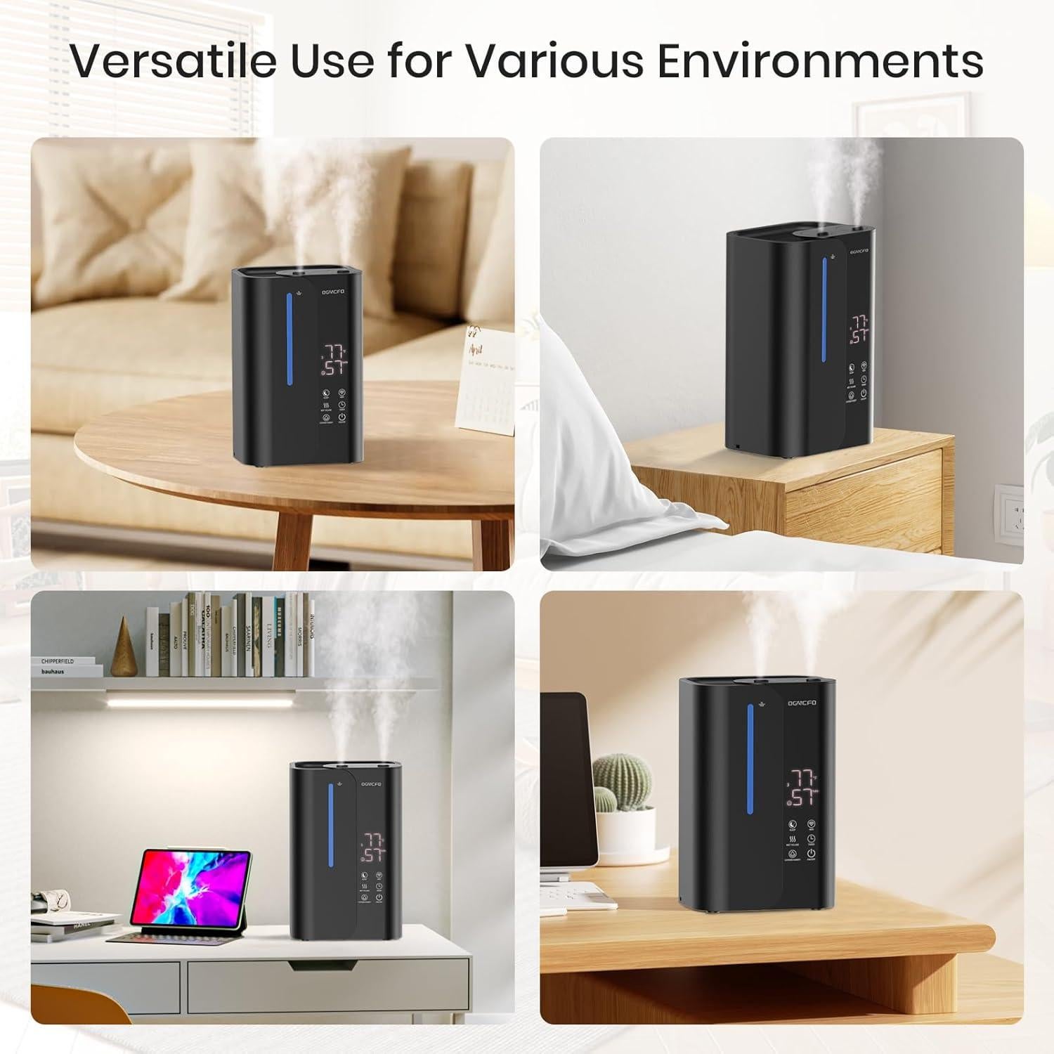 Humidificador ultrasónico OGACFO 5L control remoto 28dB