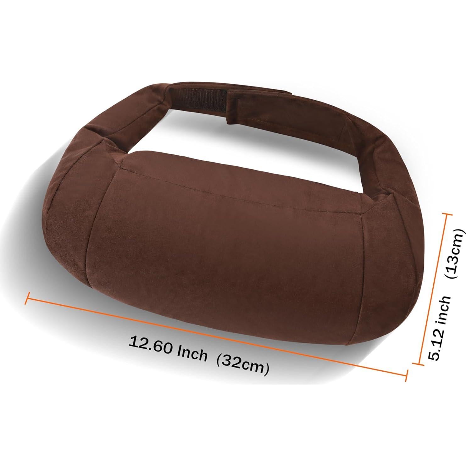 Almohada de Cuello POKSRI Beige para Automóvil 30x15cm