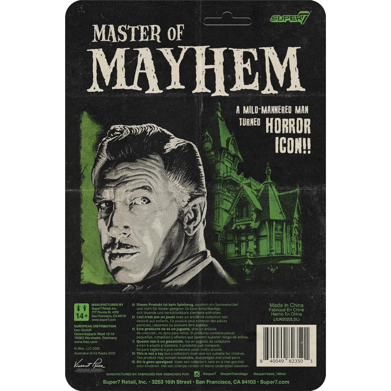 Figura de Reacción Vincent Price Ascot 9.53 cm Super7