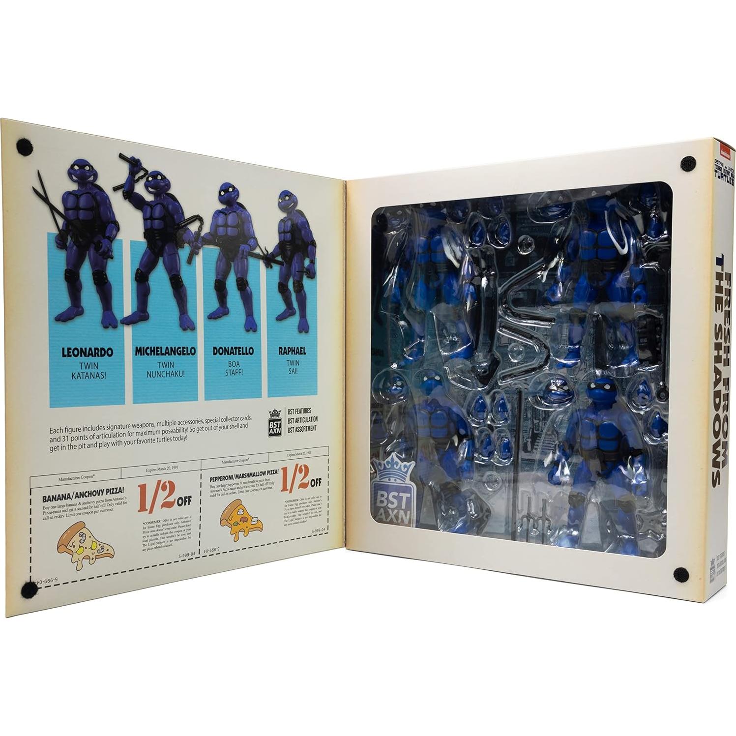 Figuras de Acción Tortugas Ninja Adolescente 4-Pack BST AXN 12.7 cm