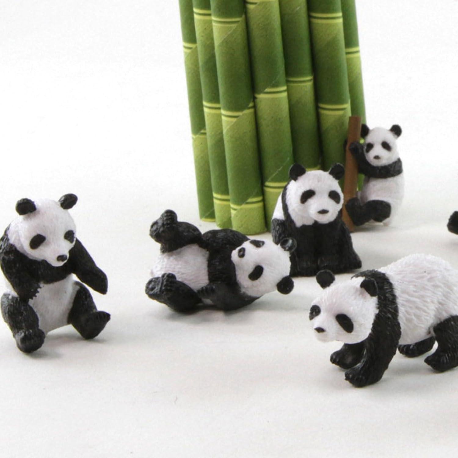 Safari Ltd. Conjunto de 9 Figuras de Panda Educativas