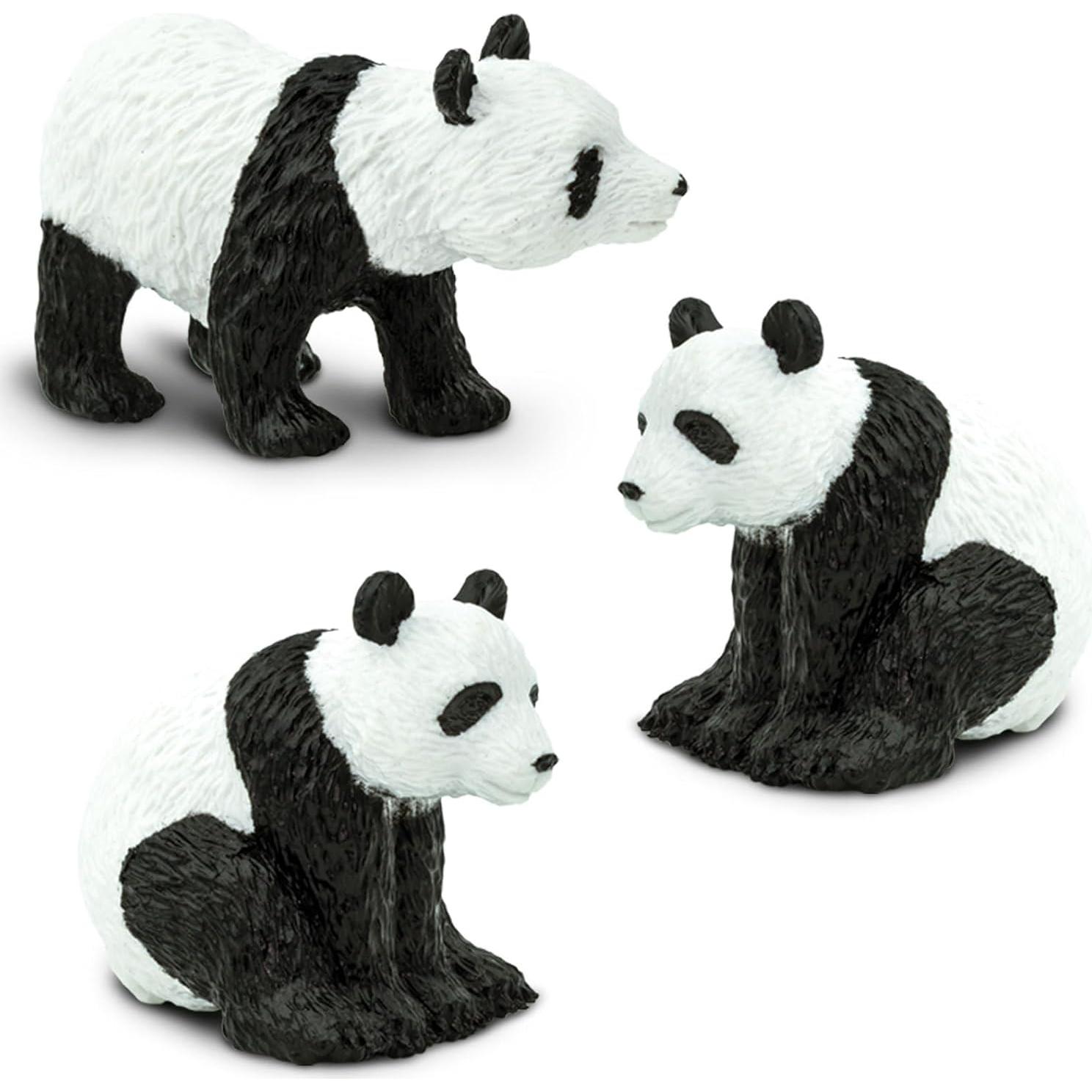 Safari Ltd. Conjunto de 9 Figuras de Panda Educativas
