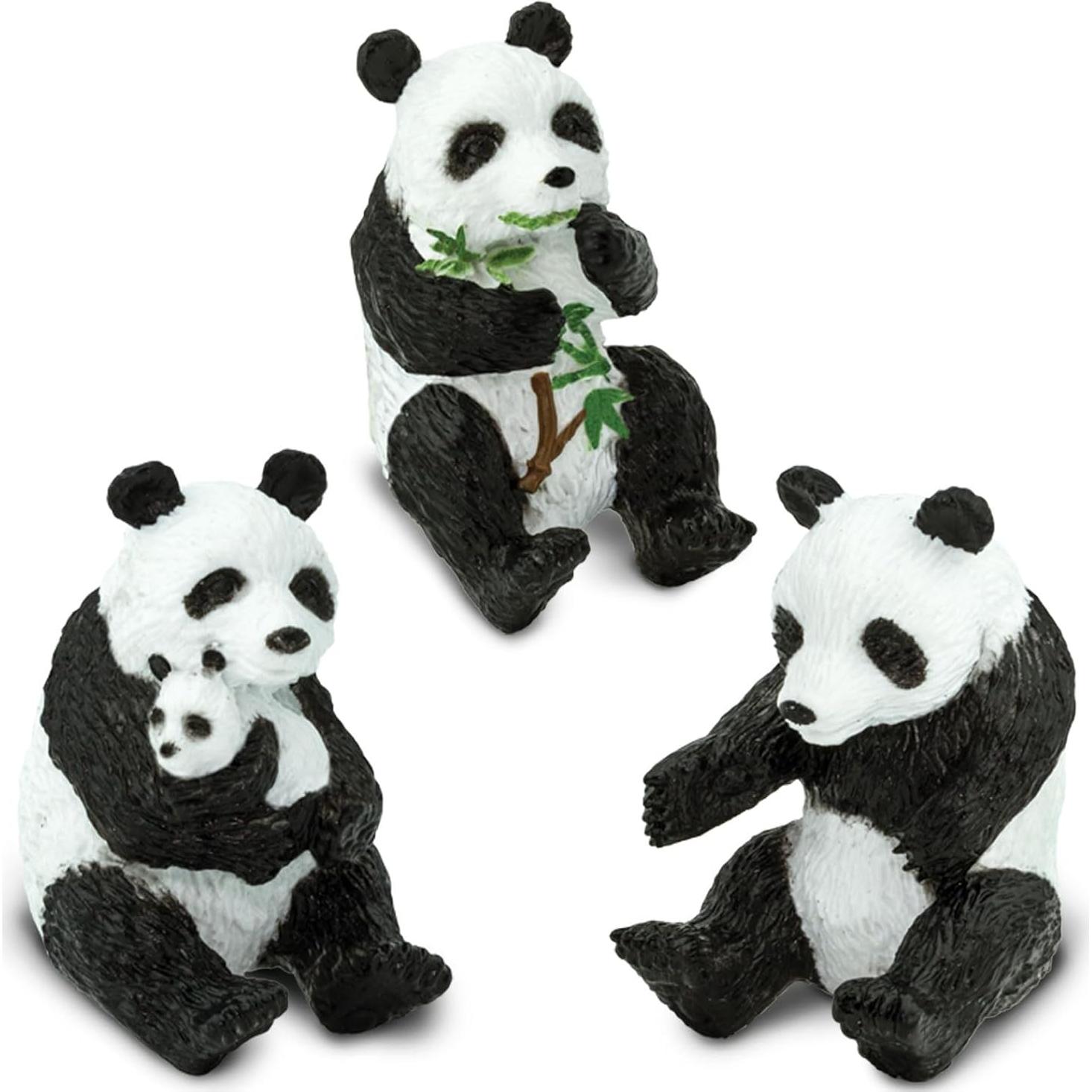 Safari Ltd. Conjunto de 9 Figuras de Panda Educativas