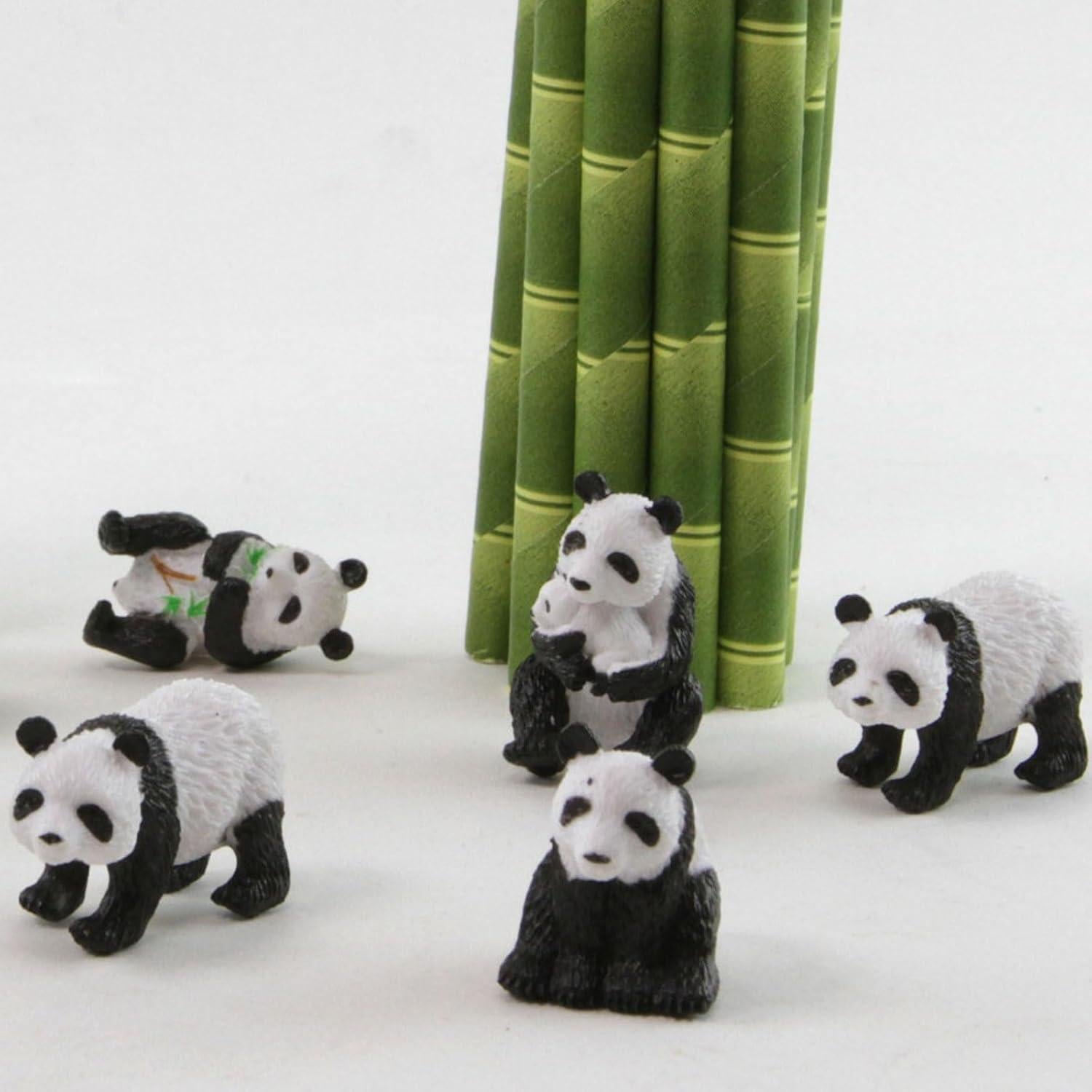 Safari Ltd. Conjunto de 9 Figuras de Panda Educativas