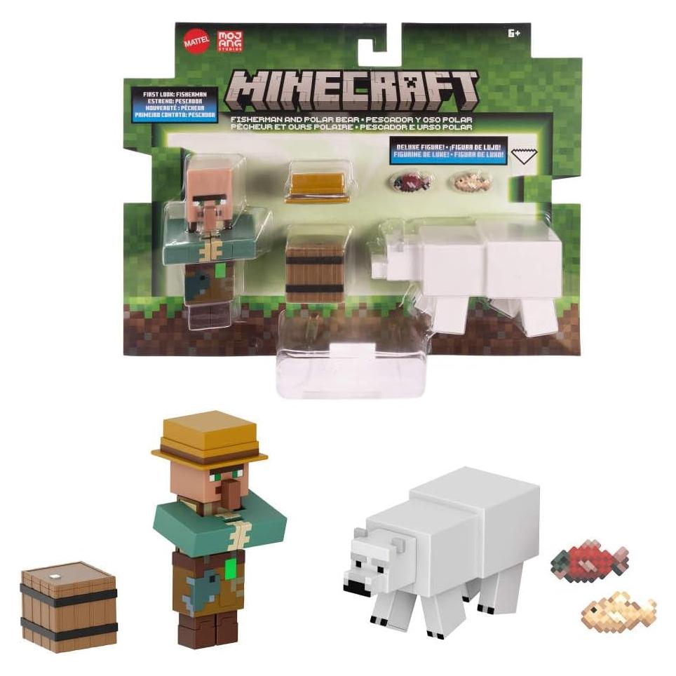 Figuras de Acción Minecraft Mattel Set de 2 - 8.26 cm