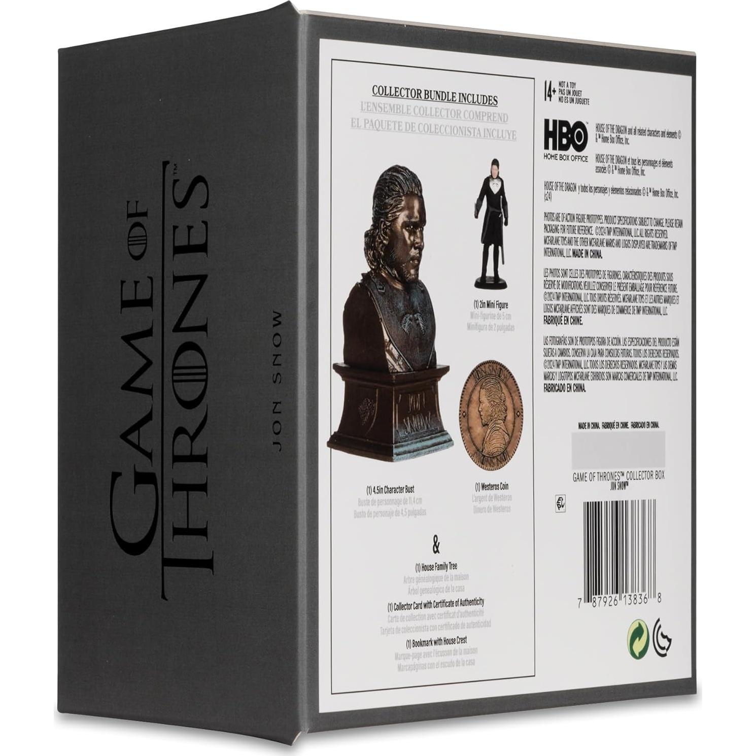 Figura Jon Snow McFarlane Toys Coleccionista 16x16 cm