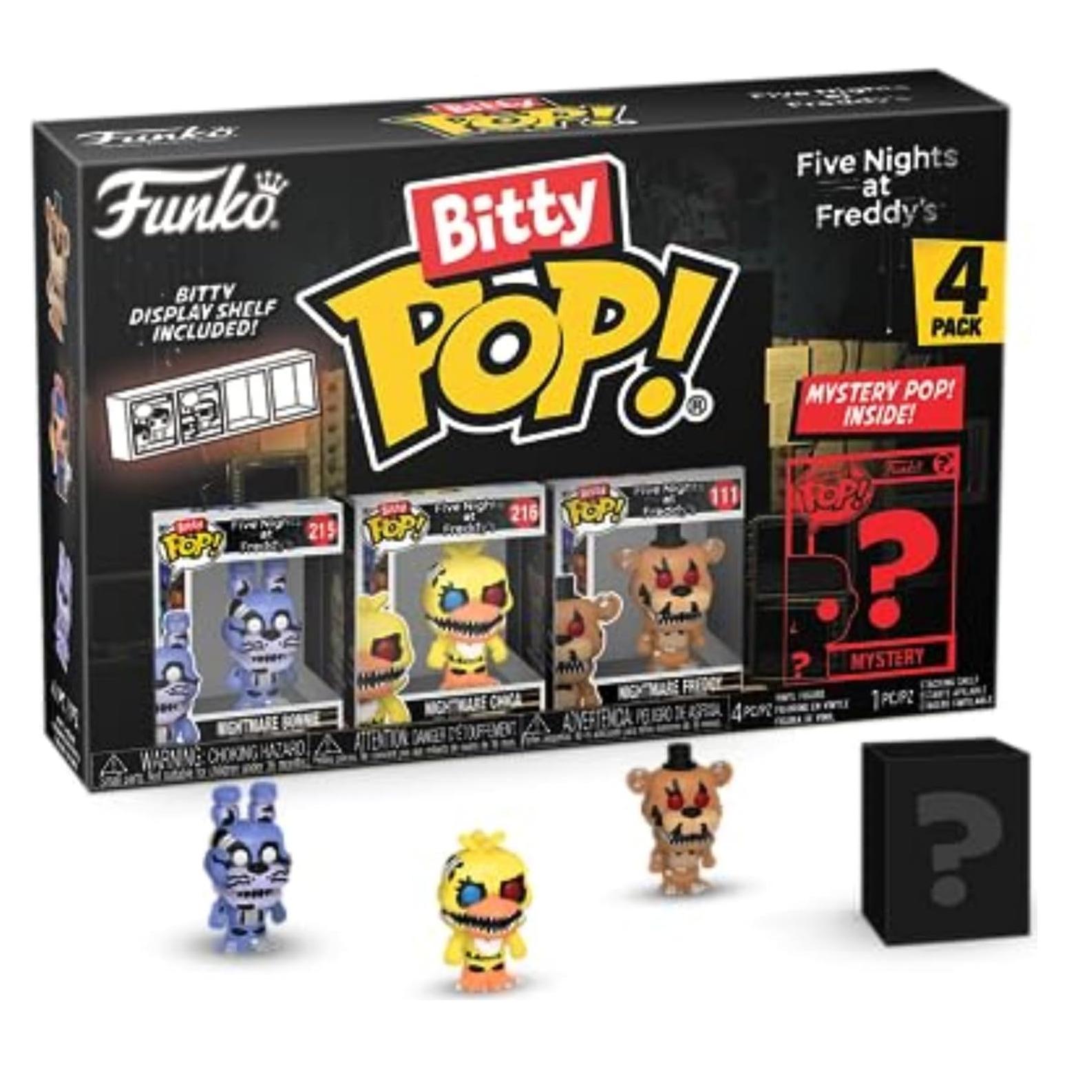 Bitty POP! Five Nights at Freddy's (FNAF)- Nightmare Bonnie and A Surprise Mystery Mini Figure - 0.9 Inch (2.2 Cm) Collectable - Gift Idea