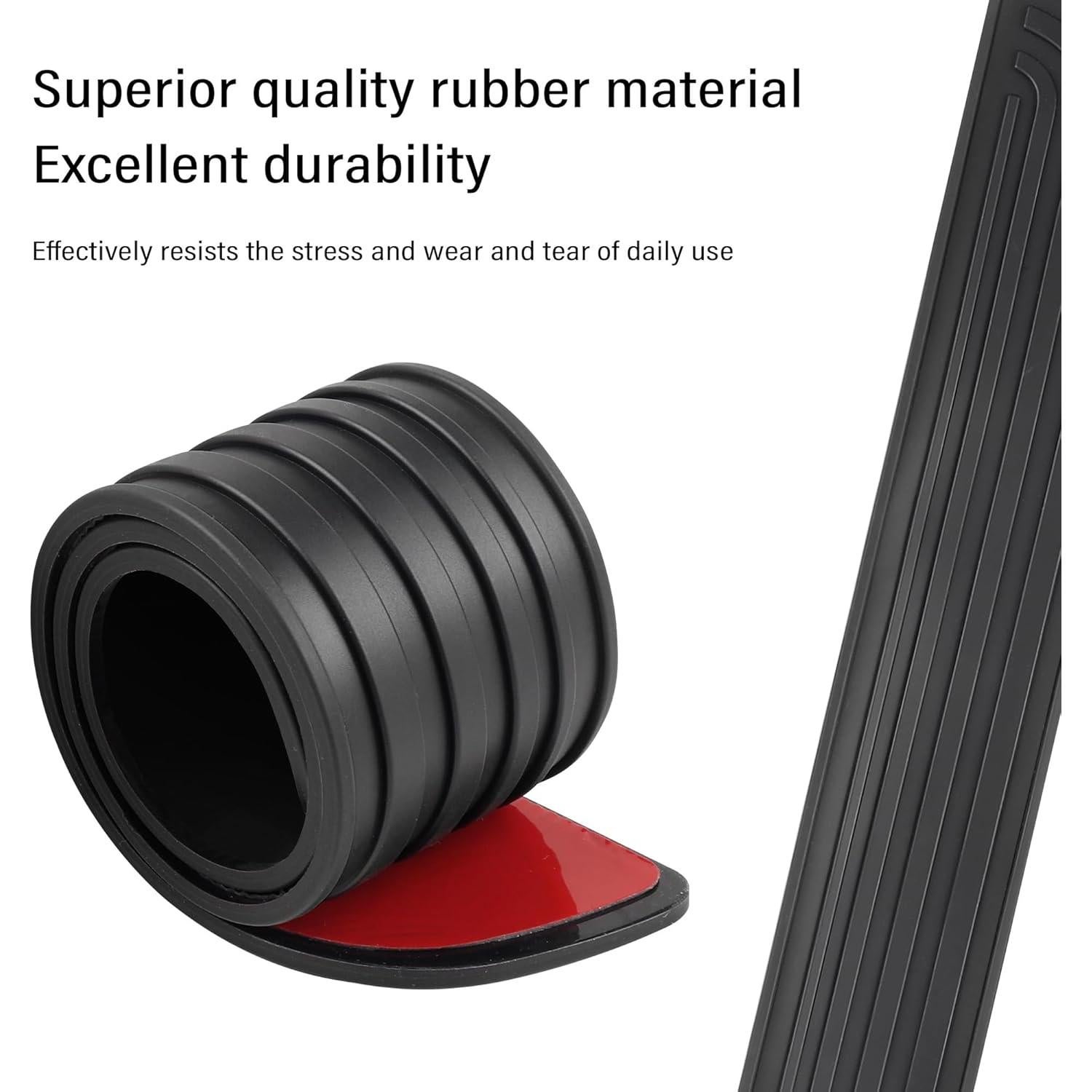 Protector de umbral de puerta KIFIDAN 4PCS Negro 3.99 cm