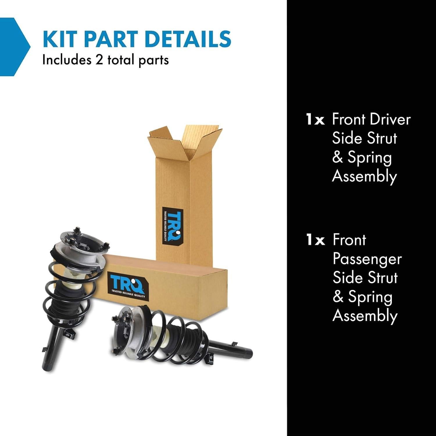 Conjunto de strut y resorte delantero TRQ SCA57146 2 piezas