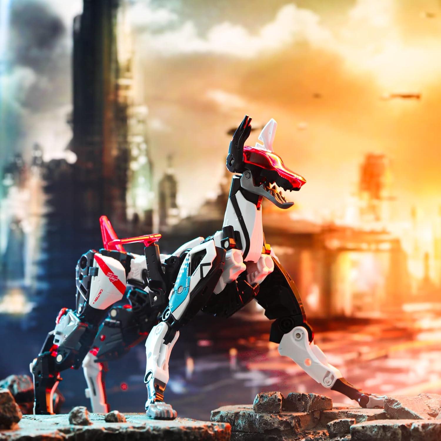 Figuras de Acción 52TOYS ROARMEO Mecha Perro y Cubo 15cm