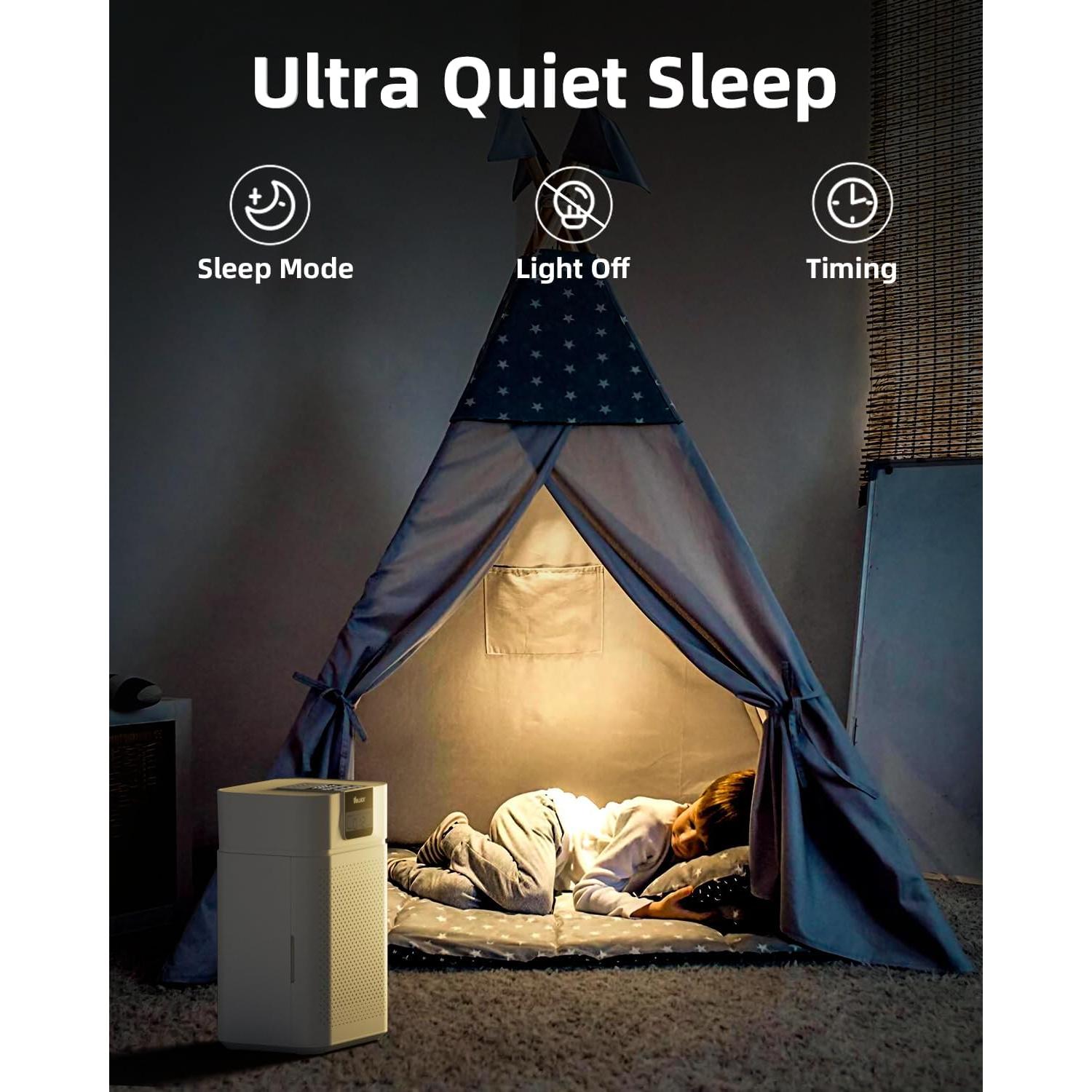 Purificador de aire VEWIOR ClearAir-A5 HEPA para 145 m²