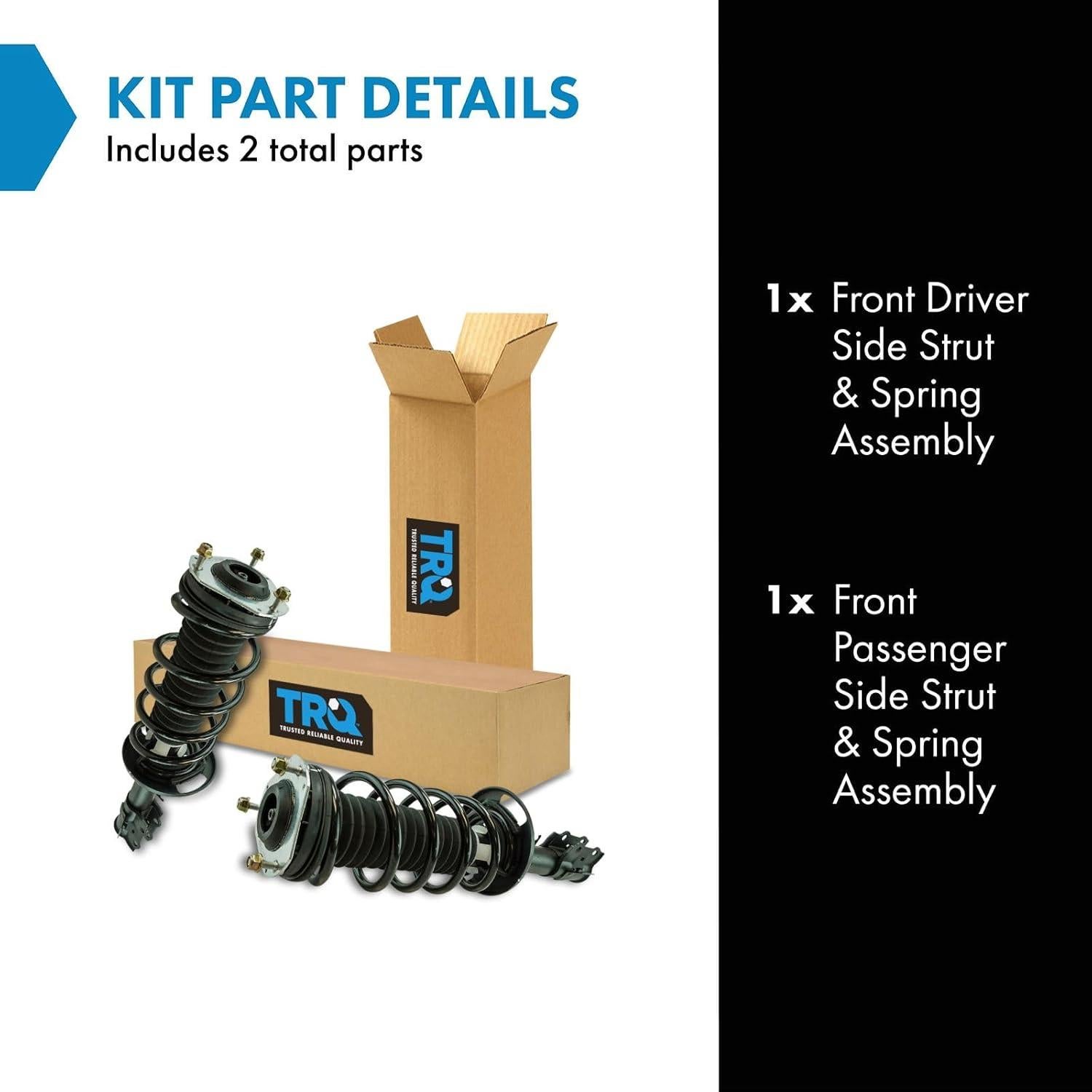 Conjunto de strut y resorte TRQ SCA57349 2 piezas Ford Fiesta 2014-2019