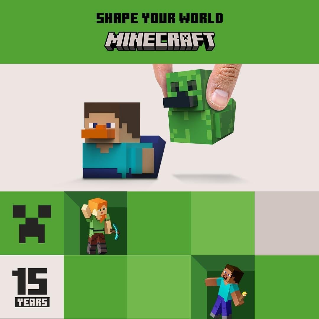 Figura de pato de goma TUBBZ Mini Steve - Minecraft