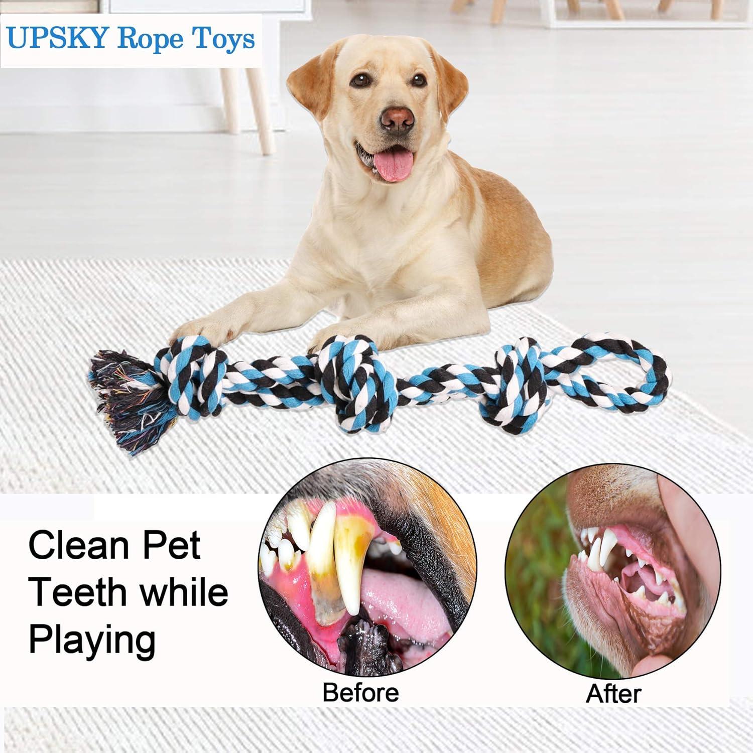 Juguetes de Cuerda para Perros UPSKY - 2 Paquetes, 45.72cm