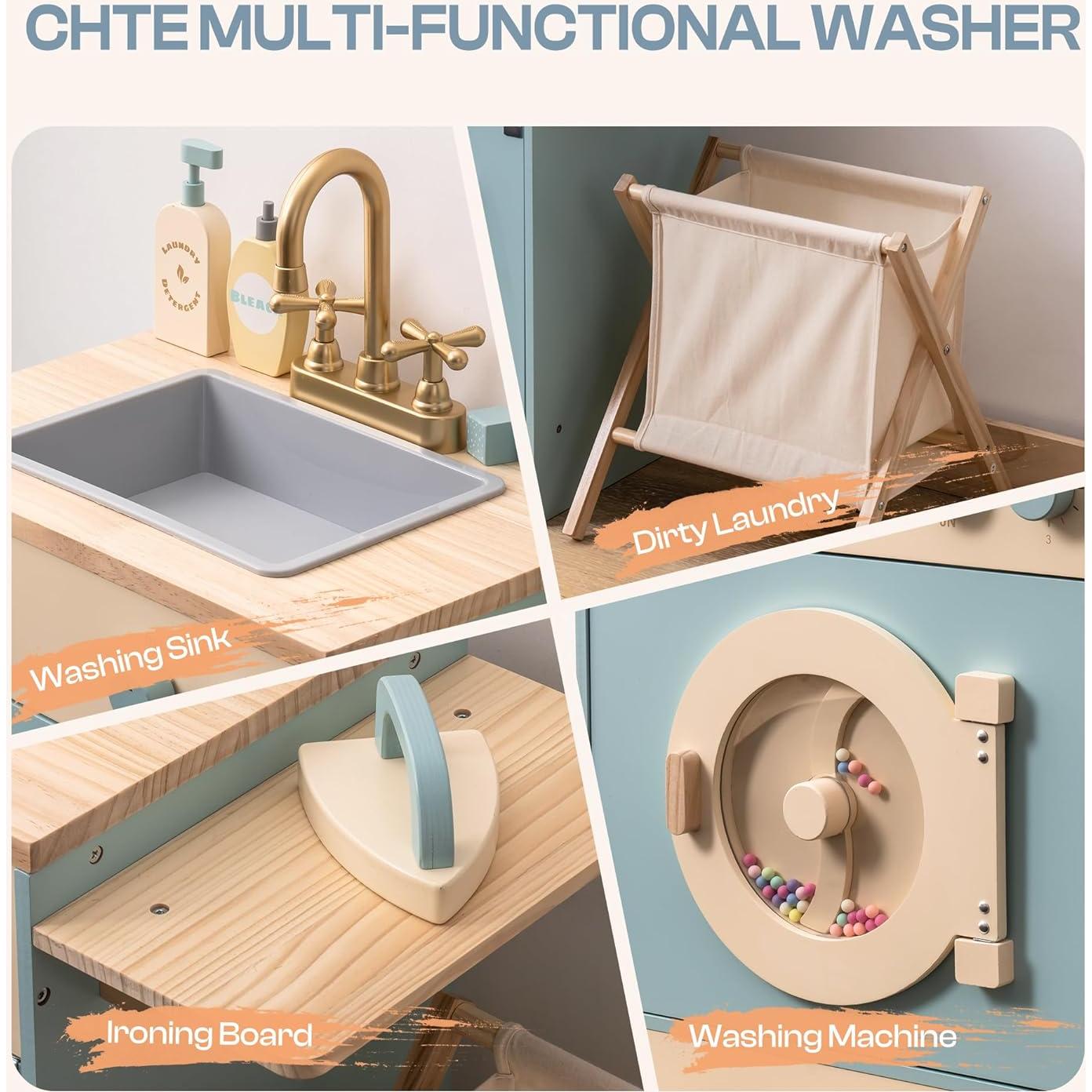 Set de Juego de Cocina Lavadora de Juguete ROBOTIME 7.51 kg