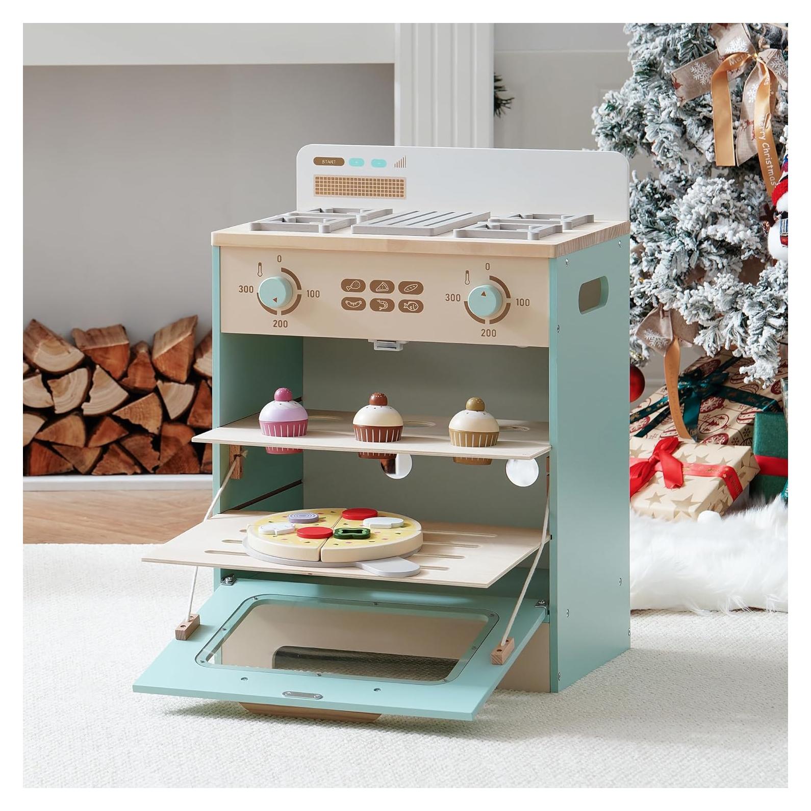 Set de Cocina de Madera ROBOTIME WCF28 con Horno y Accesorios