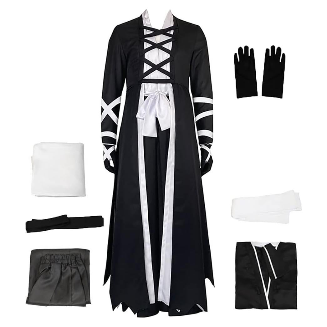 Disfraz Cosplay Kurosaki Unisex Adulto Capa Negra Kimono
