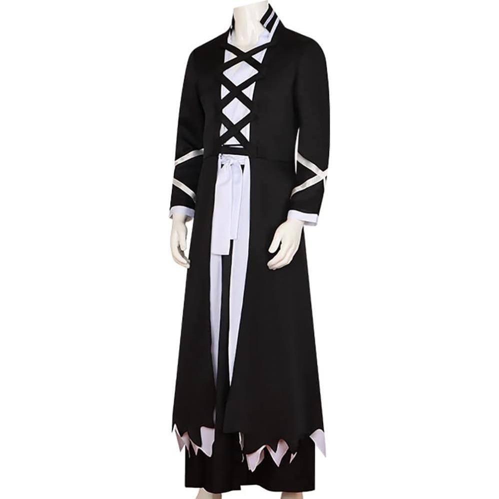 Disfraz Cosplay Kurosaki Unisex Adulto Capa Negra Kimono