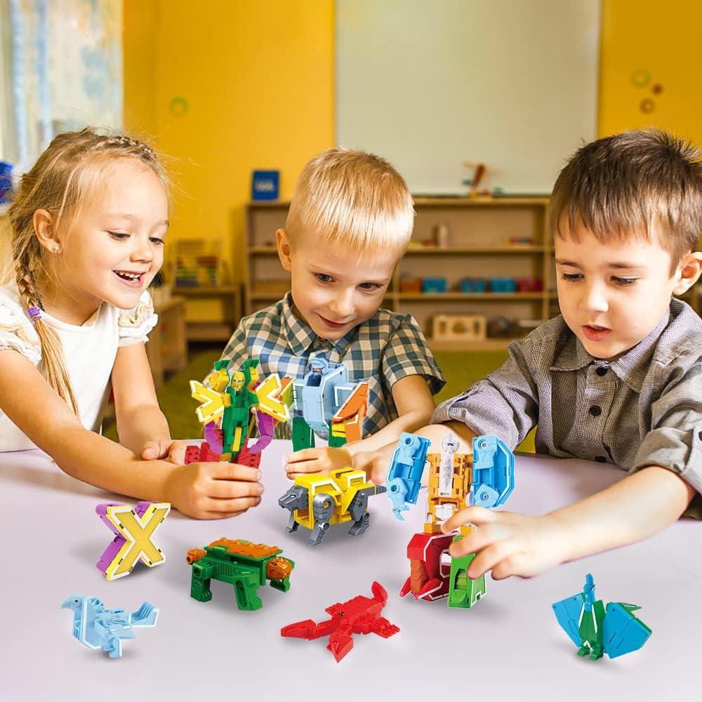 Juguetes Transformadores Alphabots VEAIS - 26 Piezas Educativas
