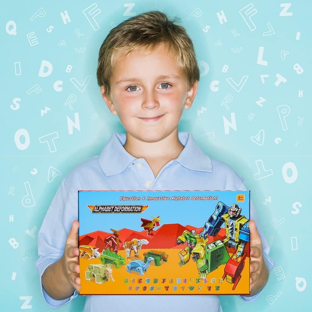 Juguetes Transformadores Alphabots VEAIS - 26 Piezas Educativas