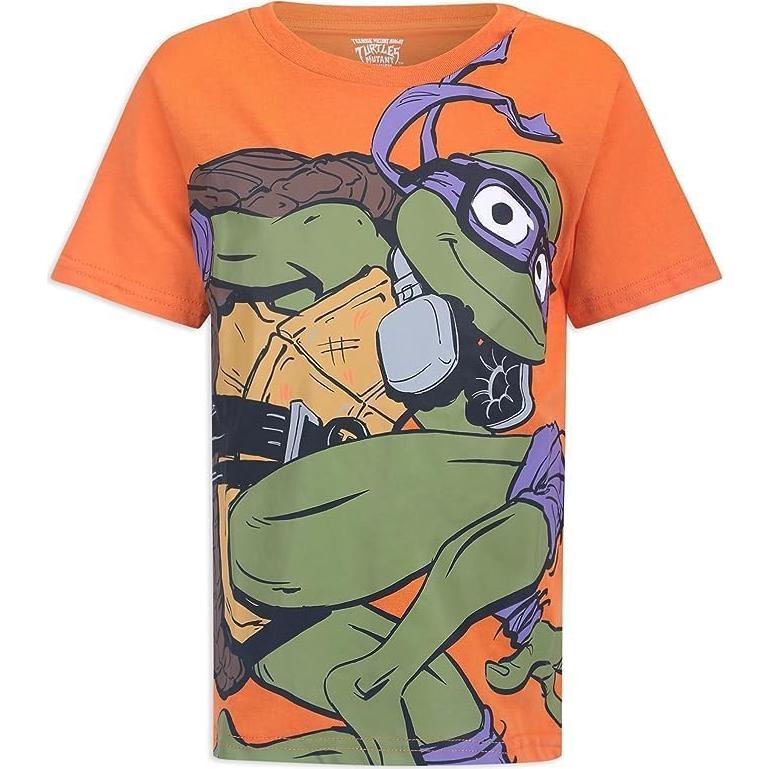 Camisetas de Manga Corta Nickelodeon Tortugas Ninja Niños 4 Pzas
