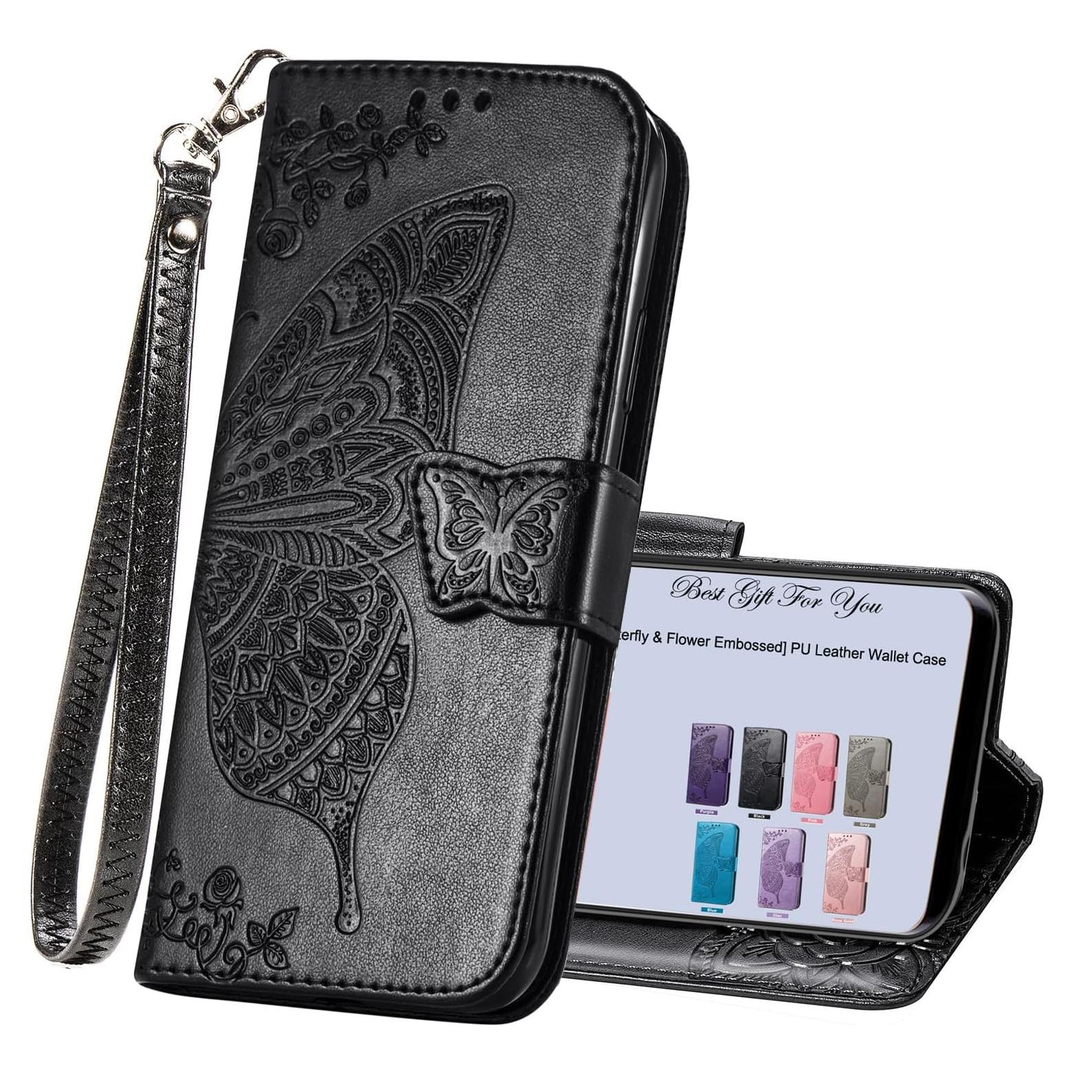 Funda Cartera Plegable HAOTP para Samsung Galaxy A35 5G Negro