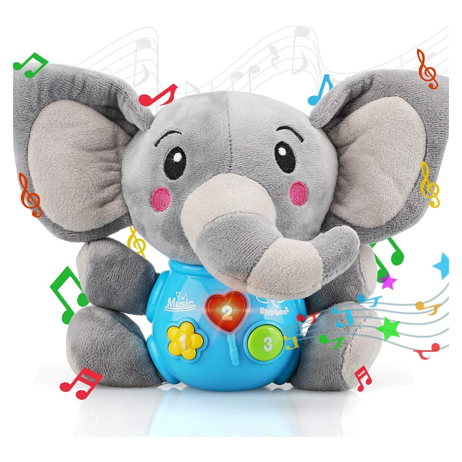 Juguete Musical Elefante de Peluche STEAM Life 0-12 Meses