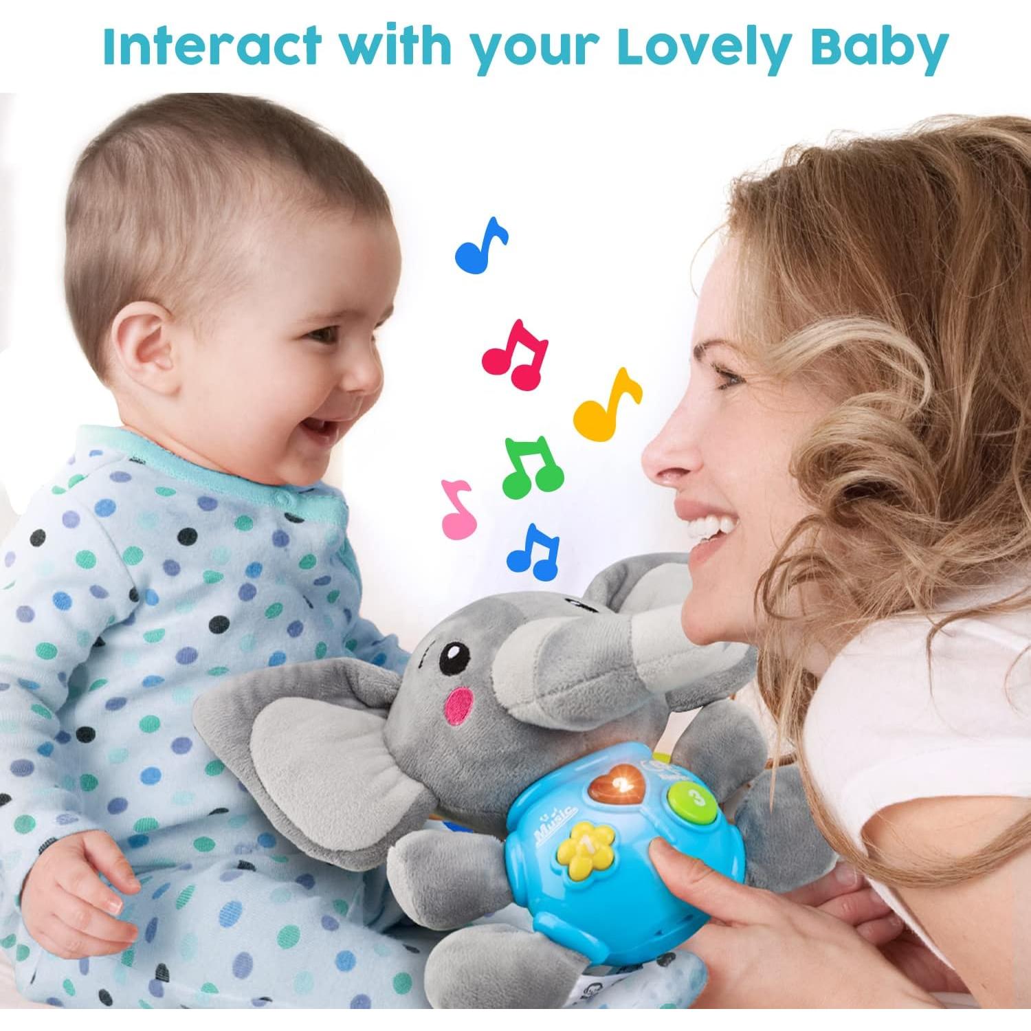 Juguete Musical Elefante de Peluche STEAM Life 0-12 Meses