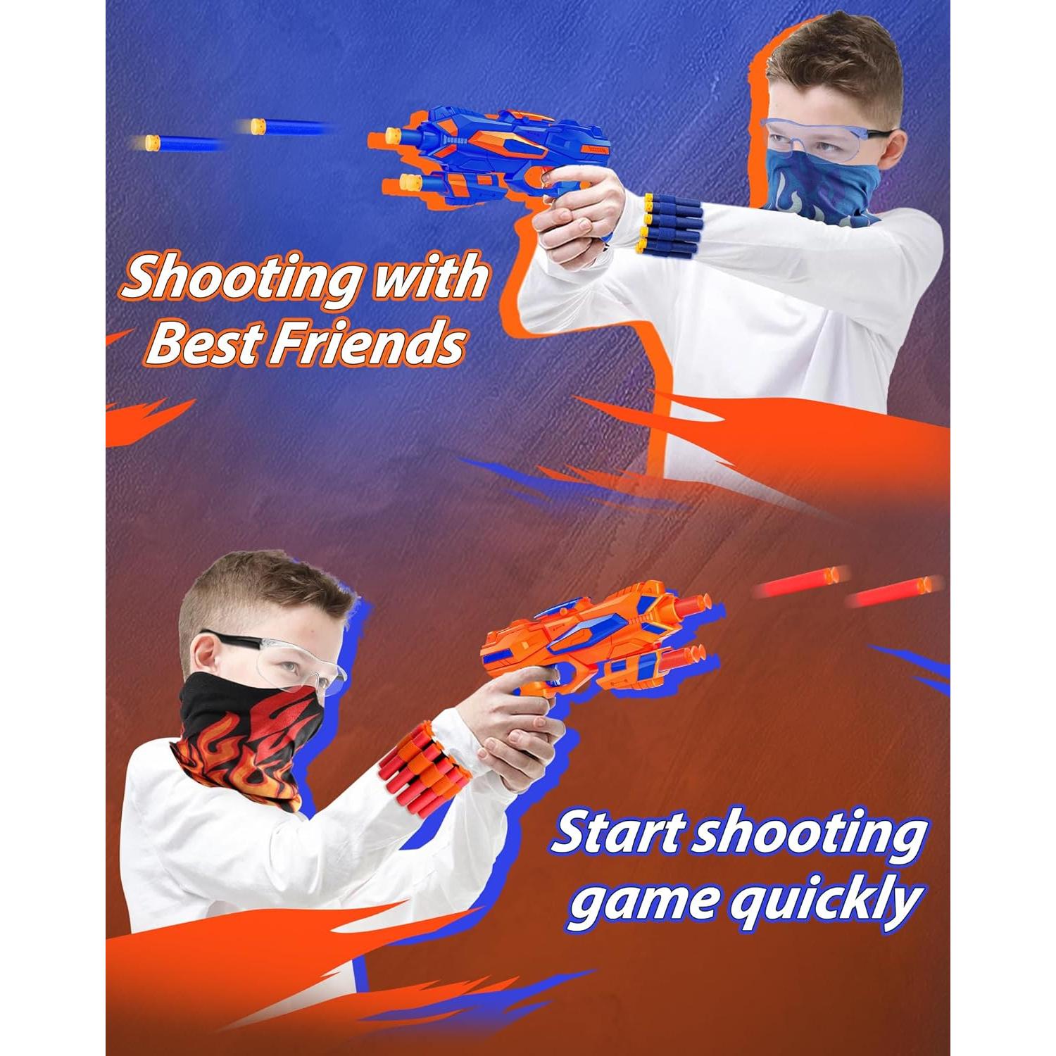 Juego de Pistolas de Blaster de Espuma Pokiiulk - 2 Unidades