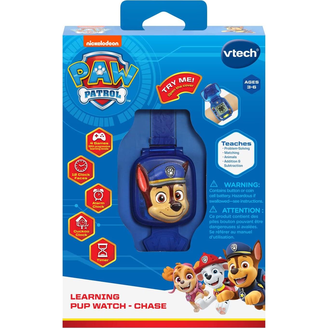 Reloj de Aprendizaje VTech PAW Patrol Chase 3D para Niños